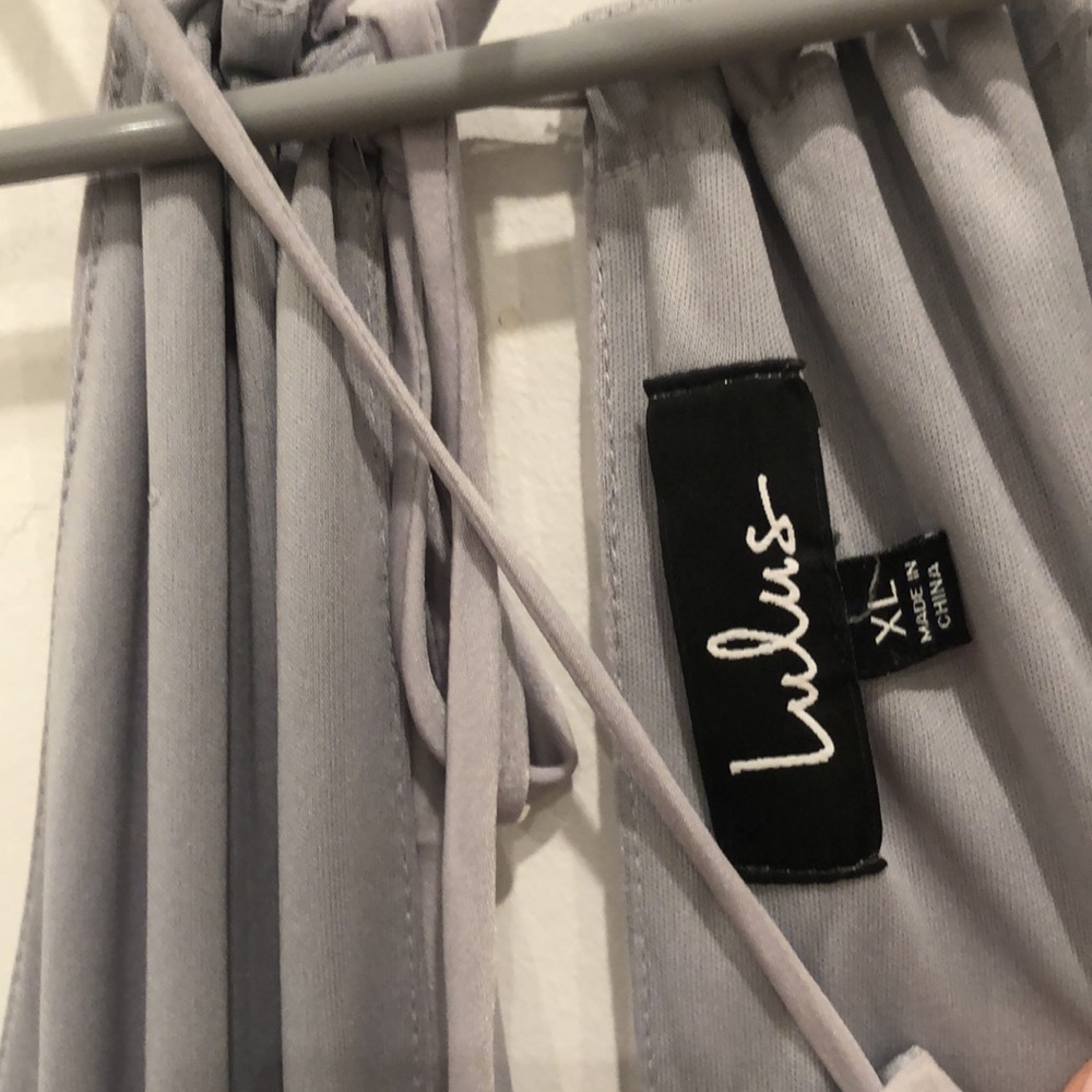 Lulu’s NWT Dance With You Light Grey Jumpsuit 🔥 Highly rated and sold out! - Picture 7 of 12
